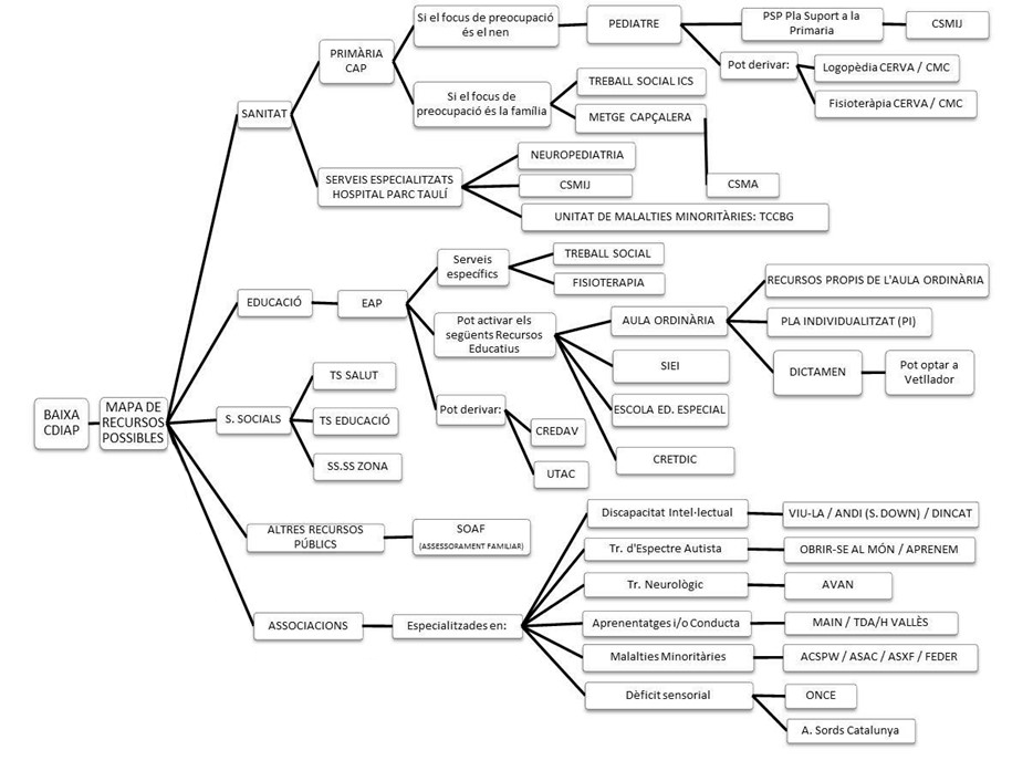 Veure Mapa de recursos per a després de la baixa del CDIAP(pdf) cdiap edit